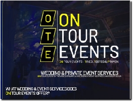 https://www.ontourevents.co.uk/wedding-events-services website