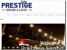 https://prestigesoundandlight.co.uk/ website