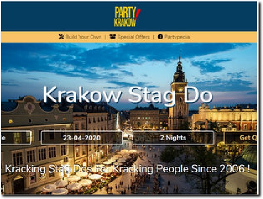 https://partykrakow.co.uk/ website