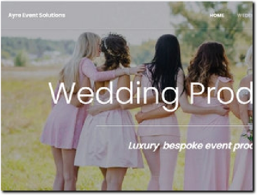 https://www.ayre.events/weddings website